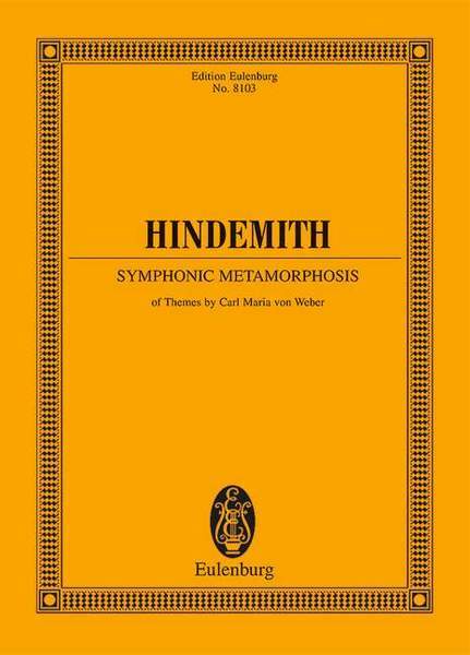 【輸入楽譜】ヒンデミット, Paul: ウェーバーの主題による交響的変容/Schader編: スタディ・スコア