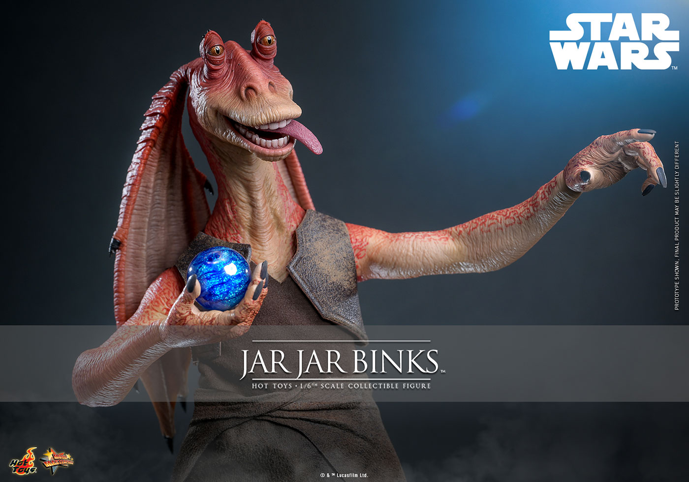 【ムービー・マスターピース】 『スター・ウォーズ エピソード1/ファントム・メナス』 1/6スケールフィギュア ジャー・ジャー・ビンクス 【1385】 (可動式フィギュア)