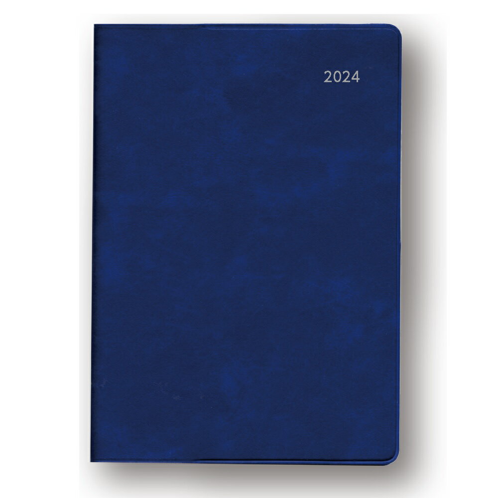 24-25 アポイント 文字大 A6 1Mブロック ネイビー