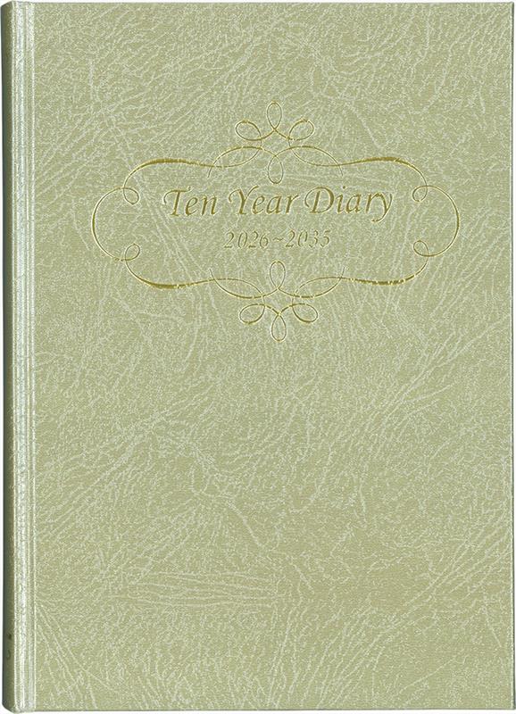 143　10年連用ダイアリー・A5（ゴールド）