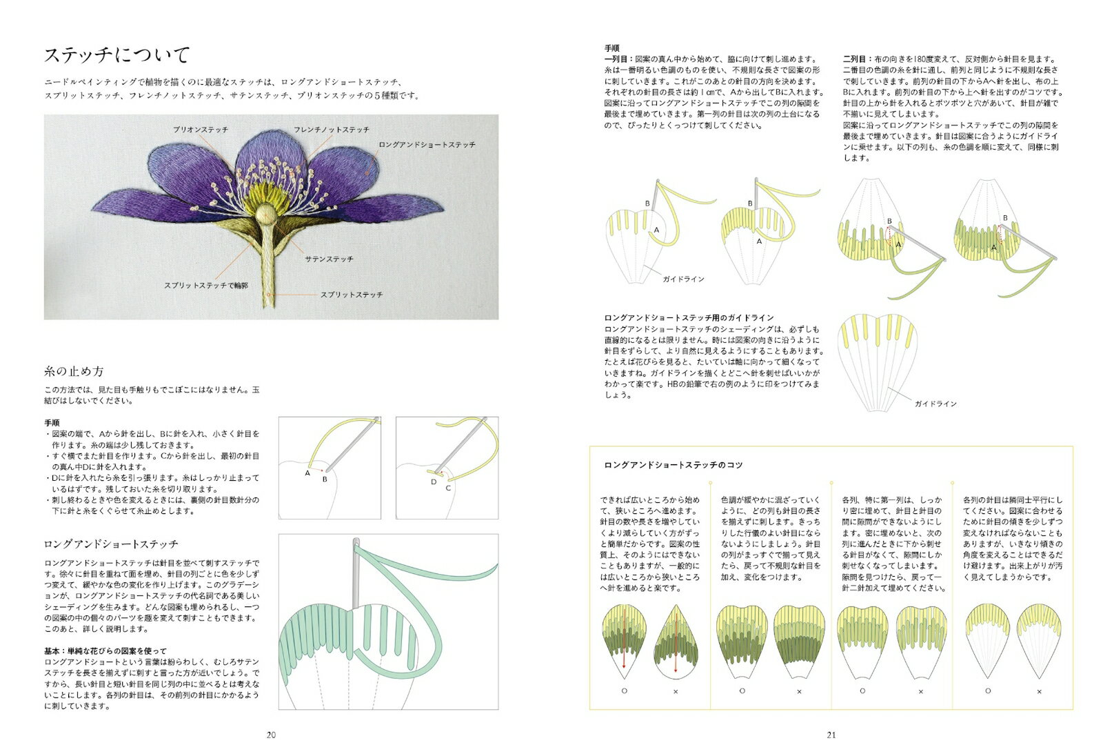 刺繍で楽しむイギリス王立植物園の花たち キューガーデンの植物画から生まれた刺繍...