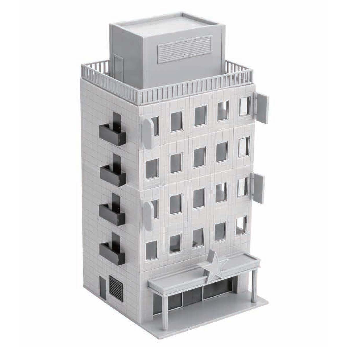 ●レイアウト・ジオラマなど幅広い用途で使える未塗装のビジネスビル

製品特徴
●未塗装キットのため、塗装や加工の次第で様々な使い方ができます。

付属品
・取扱説明書

・ホビー系商品についての諸注意
メーカー都合により発売の大幅な延期が発生する可能性がございます。
予約商品についてはメーカーから順次入荷次第の発送となります。メーカー公表の発売日とは異なる場合がございますのでご了承ください。【対象年齢】：15歳以上