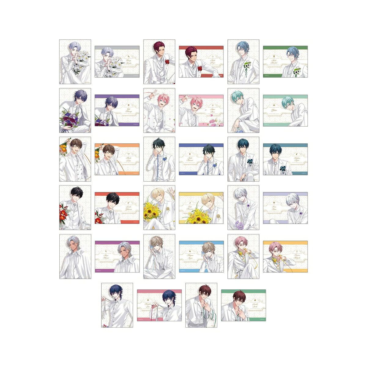 戦国 A LIVE描き下ろし 3周年衣装ver. トレーディングブロマイド2枚セット(BOX＝17個)