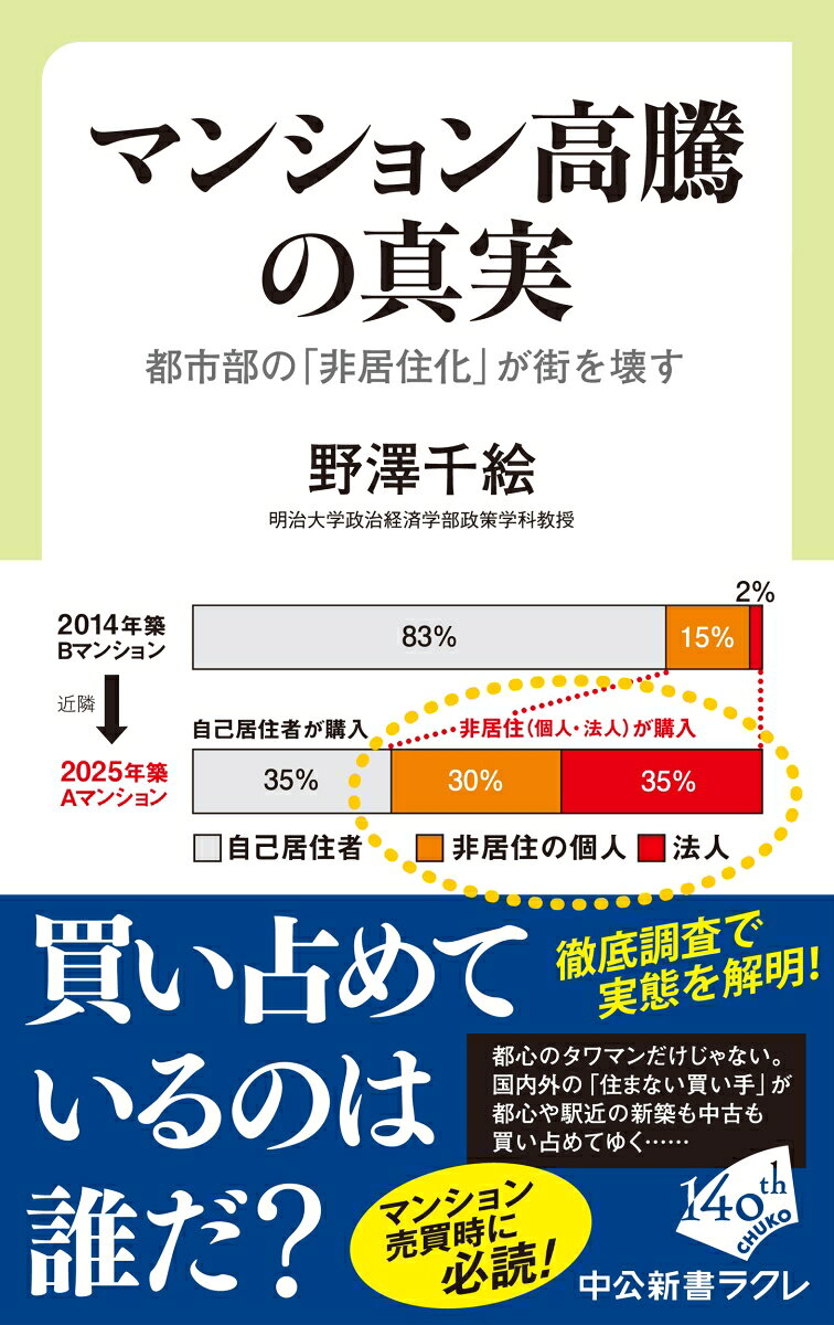 マンション高騰の真実の表紙
