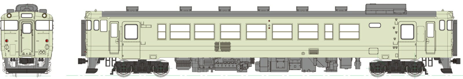 キハ40-2000代クリーム10号、動力付 【TW-K40-2000EM】 (鉄道模型 HOゲージ)