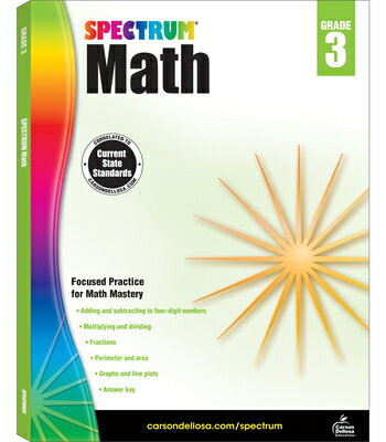 Spectrum Math Workbook, Grade 3 SPECTRUM MATH WORKBK GRD 3 （Spectrum） 