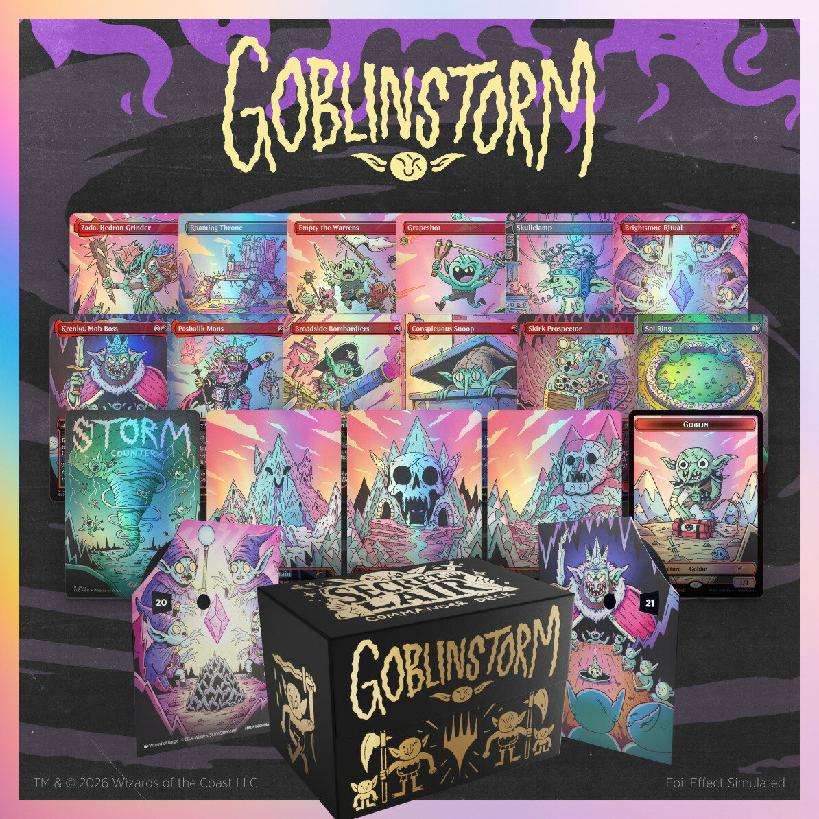 マジック：ザ・ギャザリング Secret Lair Commander Deck: Goblinstorm【クレジットカード決済限定】