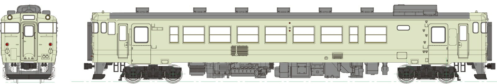 キハ40-2000代クリーム10号、動力なし 【TW-K40-2000ET】 (鉄道模型 HOゲージ)