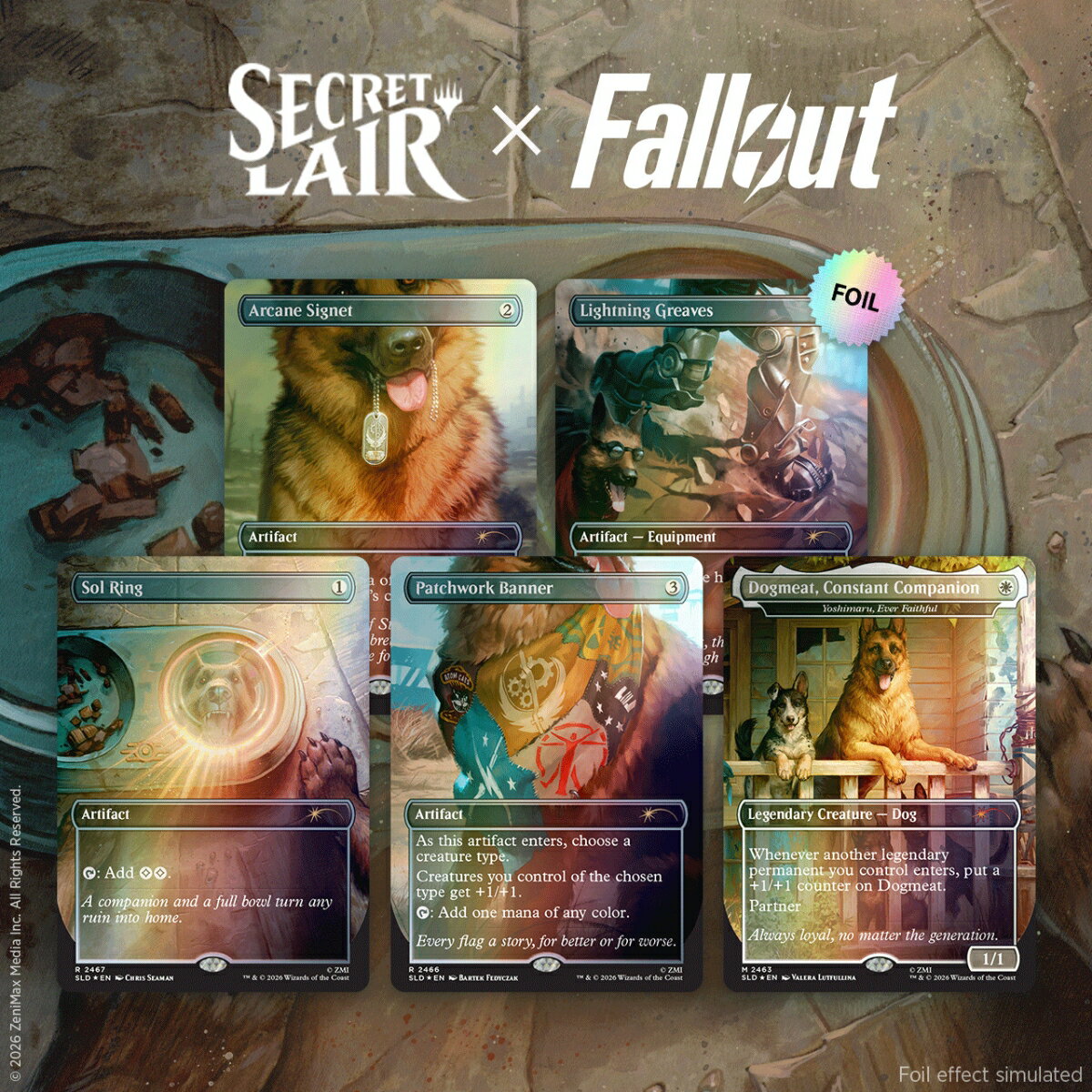 マジック：ザ・ギャザリング Secret Lair Rad Superdrop Secret Lair x Fallout（R）: Greet the Dog Foil Edition【クレジットカード決済限定】