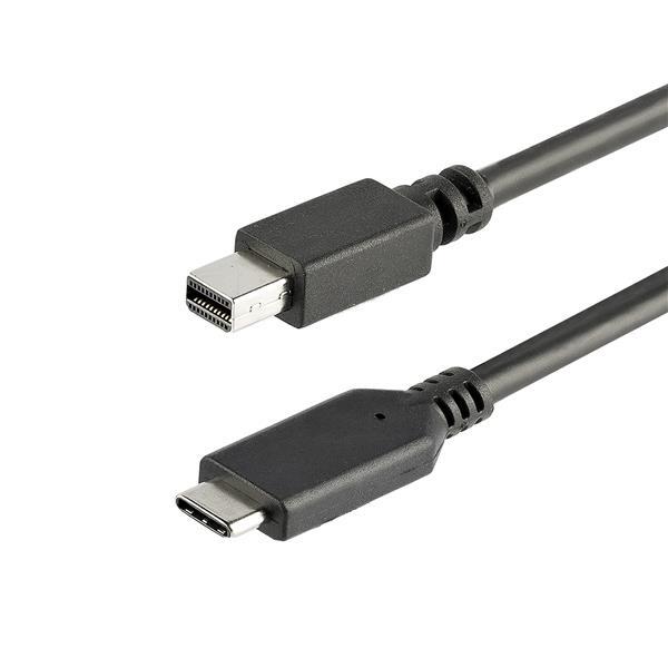 USB Type-C - Mini DisplayPort 変換ディスプレイアダプタケーブル 1m 4K／60Hz ブラック