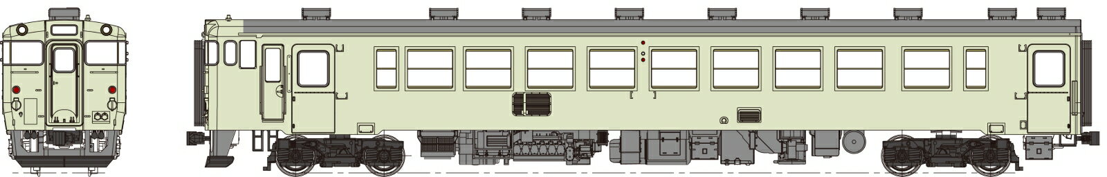 キハ48-1500代クリーム10号、動力なし 【TW-K48-1500ET】 (鉄道模型 HOゲージ)