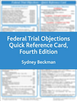 Federal Trial Objections Reference Card