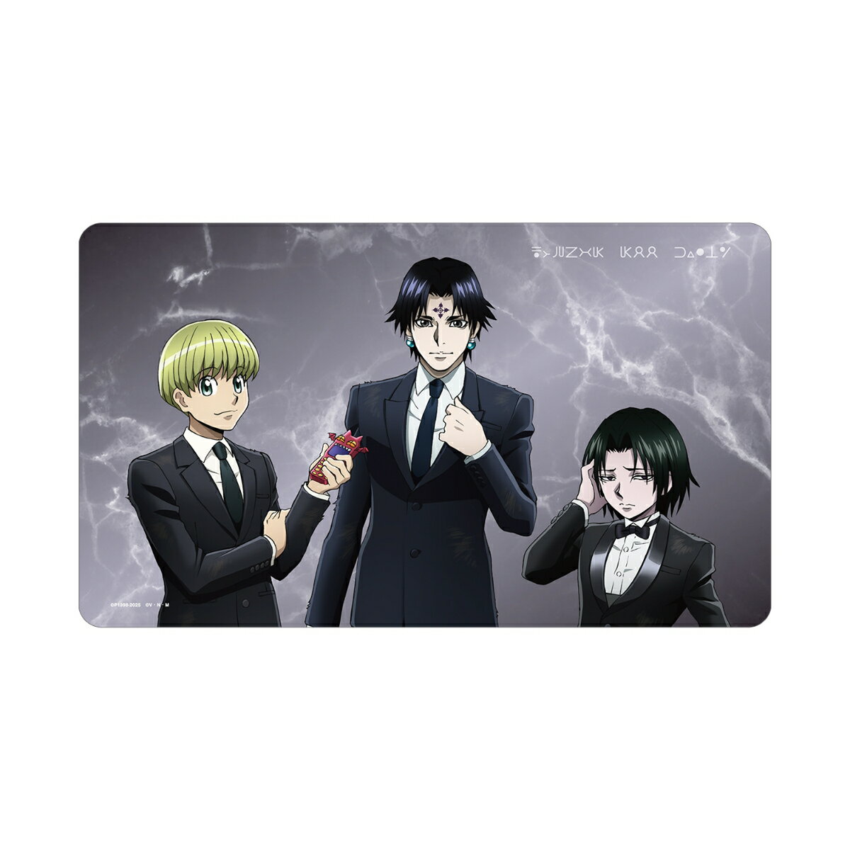 HUNTER×HUNTER描き下ろし クロロ&シャルナーク&フェイタン スーツ(戦闘後)ver. マルチデスクマット