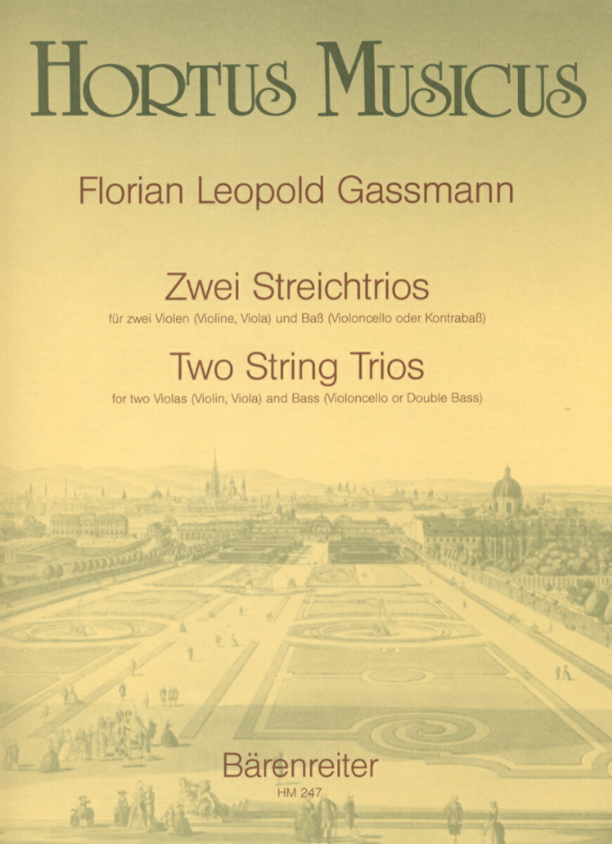 【輸入楽譜】ガスマン, Florian Leopold: 2つの弦楽トリオ/Sawodny編