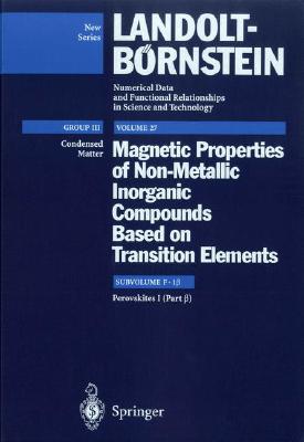 Perovskites I (Part B) PEROVSKITES I (PART B) 1997/E [ E. Burzo ]