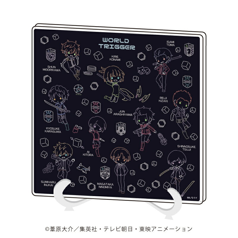 アクリルアートボード「ワールドトリガー」07/集合デザイン(ネオンサインアート)【グッズ】