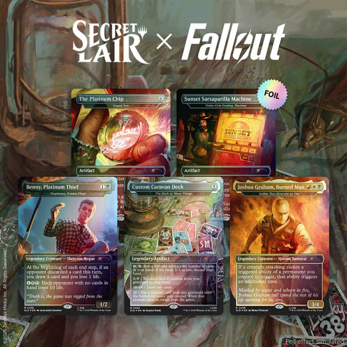 マジック:ザ・ギャザリング Secret Lair Rad Superdrop Secret Lair x Fallout(R): Welcome to New Vegas Foil Edition【クレジットカード決済限定】の表紙