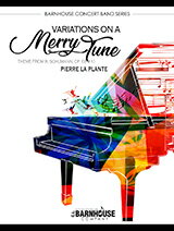【輸入楽譜】ラプラント, Pierre: シューマンの愉快な旋律による変奏曲: フル・スコアとパート譜セット