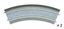 TOMIX 複線カーブレールDC317・280-45 (F) (2本セット) 【1881】 (鉄道模型 ジオラマ)