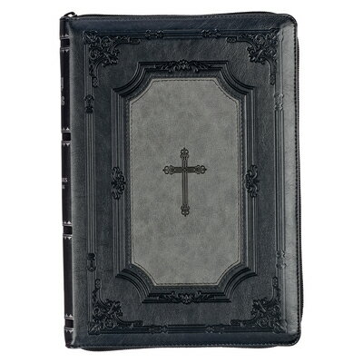 KJV Holy Bible, Super Giant Print Faux Leather Red Letter Edition - Thumb Index & Ribbon Marker, Kin KJV HOLY BIBLE SUPER GP FAUX L 