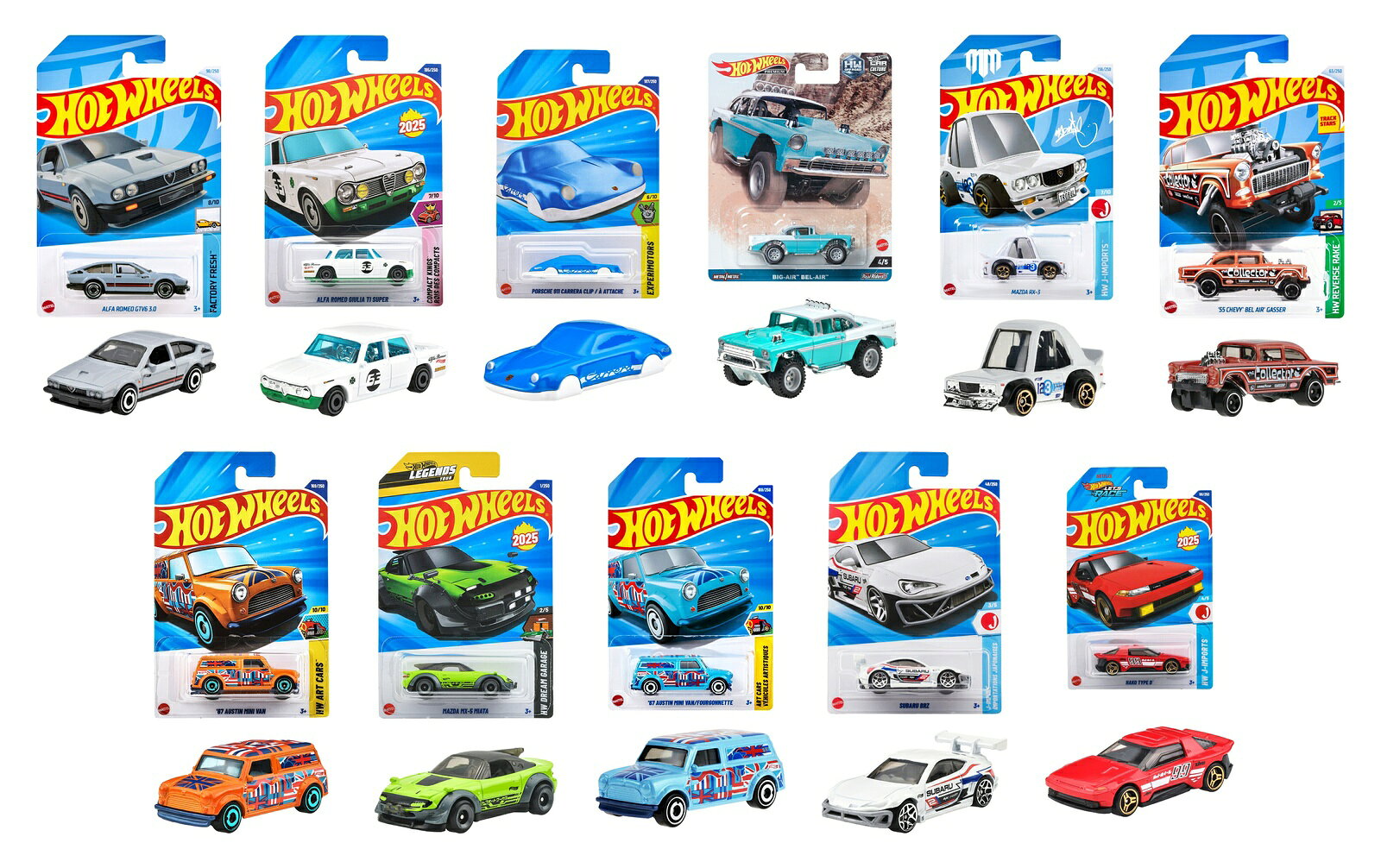 Hot Wheels ホットウィール ミニカー 新品まとめ売り11台セット ホット