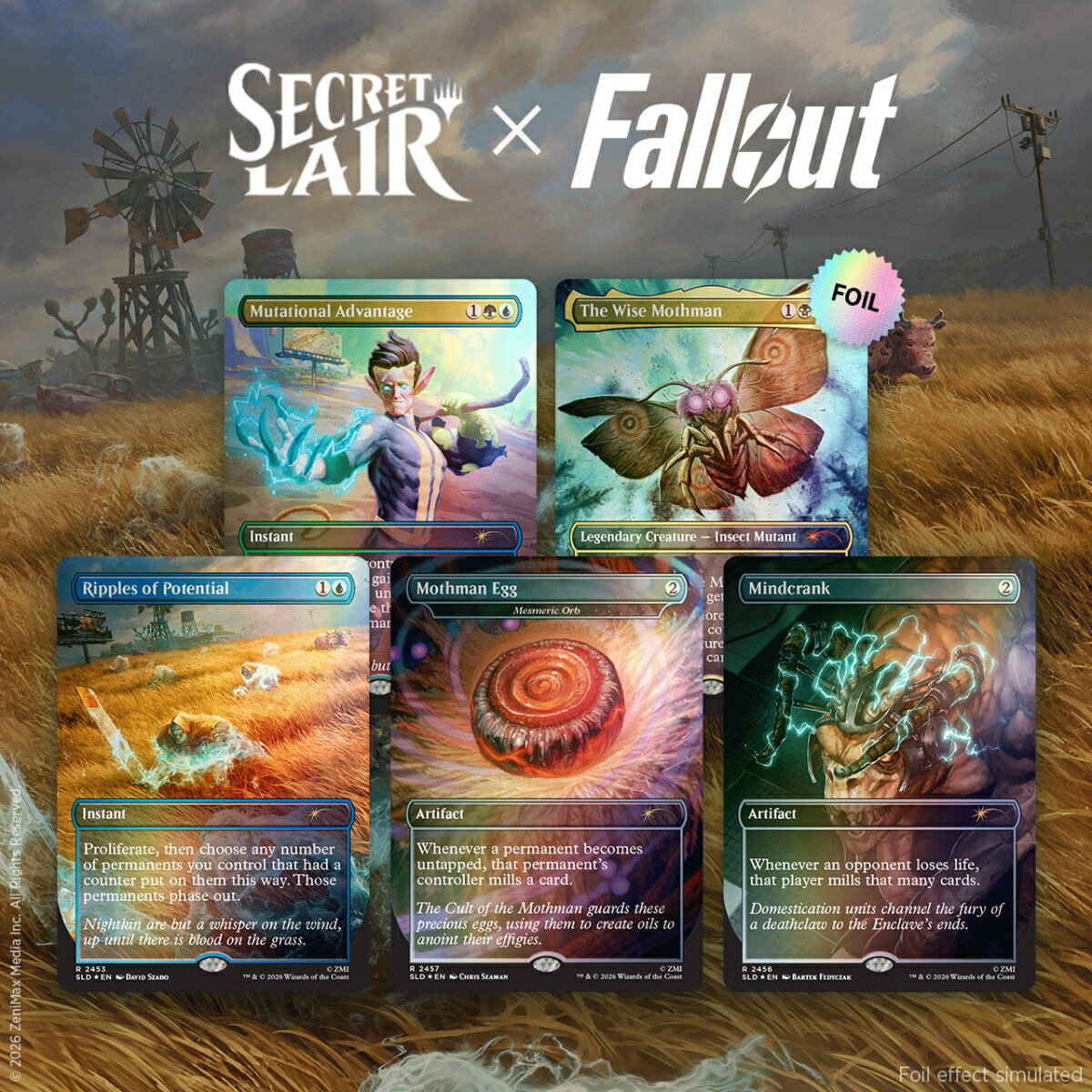 マジック：ザ・ギャザリング Secret Lair Rad Superdrop Secret Lair x Fallout（R）: Rad Foil Edition【クレジットカード決済限定】