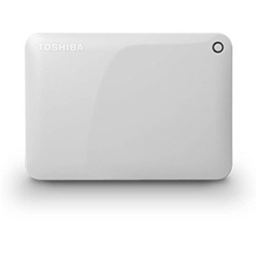 TOSHIBA ポータブルハードディスク CANVIO CONNECT（HD-PFシリーズ） 1TB ホワイト