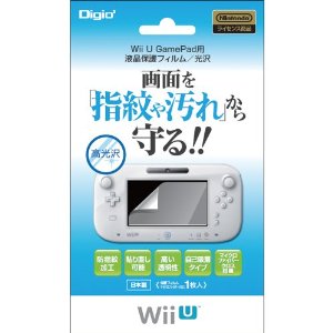 Wii U GamePad用 液晶保護フィルム 光沢の画像