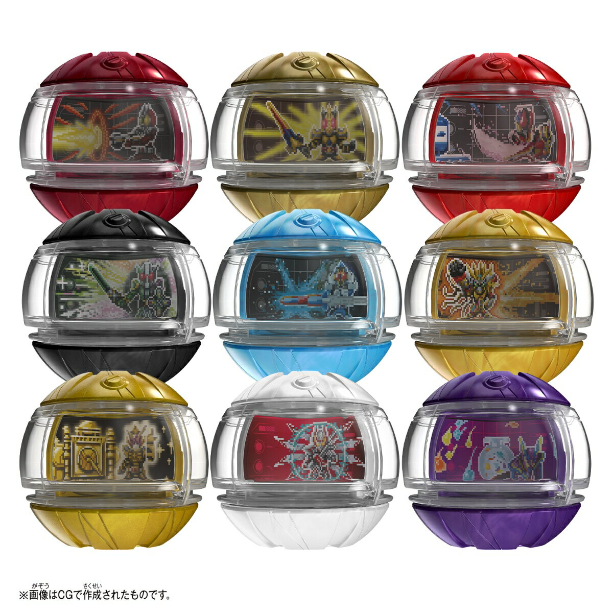 仮面ライダー DXレジェンドライダーカプセムランダムボックス 最強フォームver.01（1BOX9個入り）