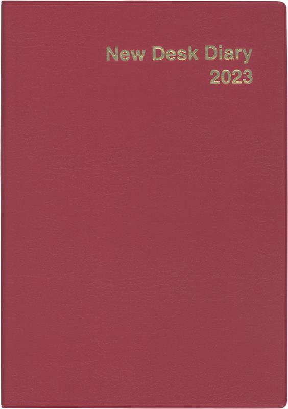 209　ニューデスクダイアリー・ソフト・B5（赤）