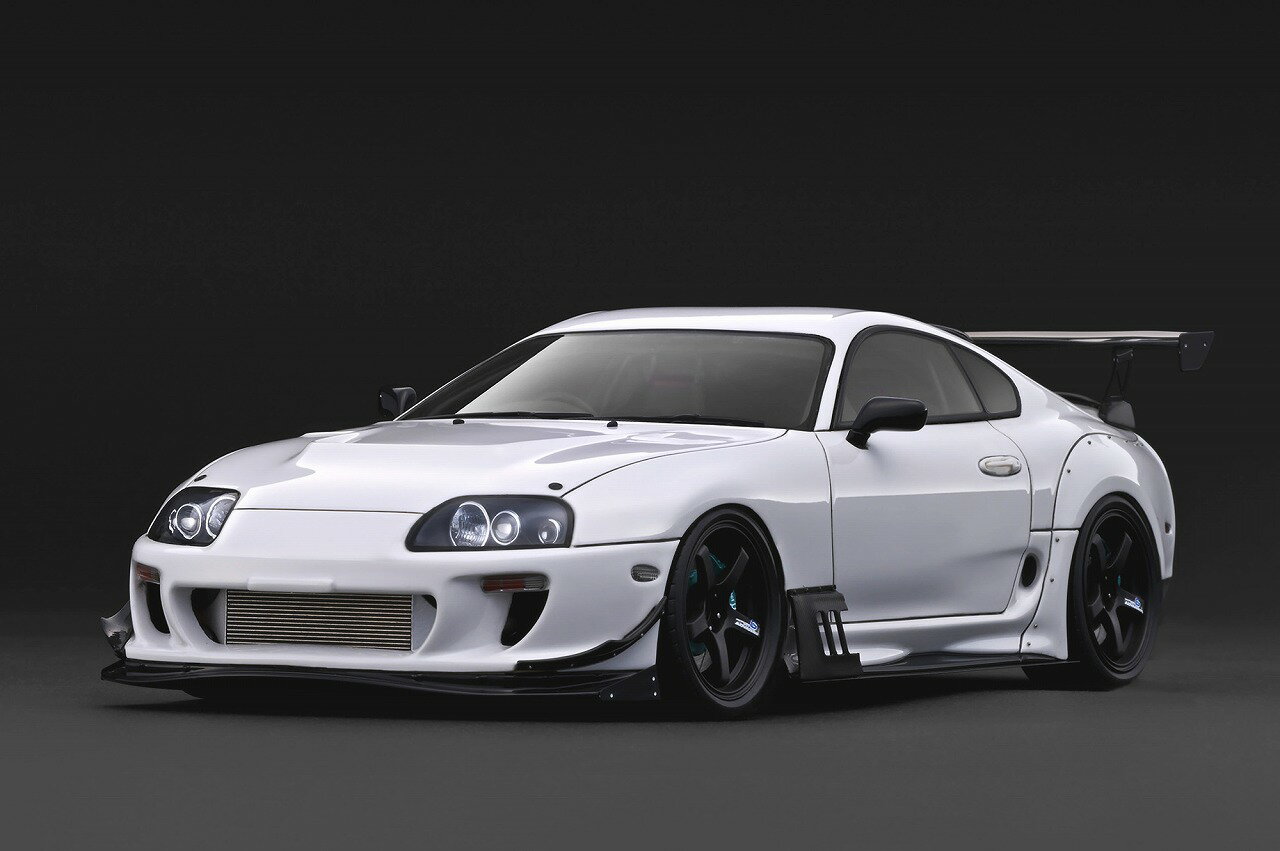 ignition model TOYOTA Supra RZ (JZA80) White(1/18 Scale) 【IG3886】 (ミニカー)