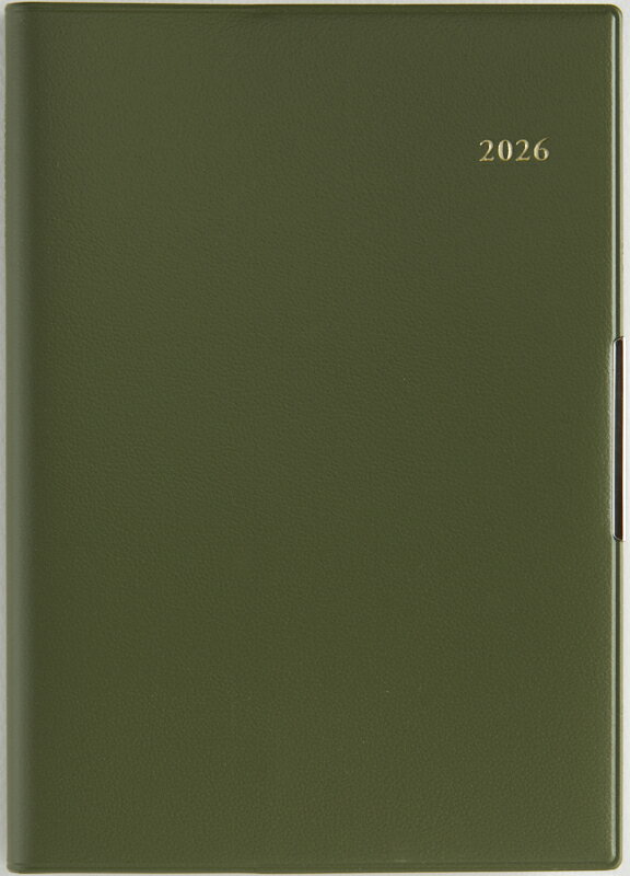 2026年　手帳　4月始まり　No.886　フェルテ(R) 5　　[モスグリーン]高橋書店　B6判　　ウィークリー （フェルテ）