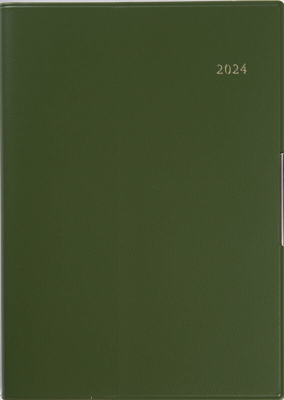 2024年　手帳　4月始まり　No.886　フェルテ(R) 5　　[モスグリーン]高橋書店　B6判　　ウィークリー