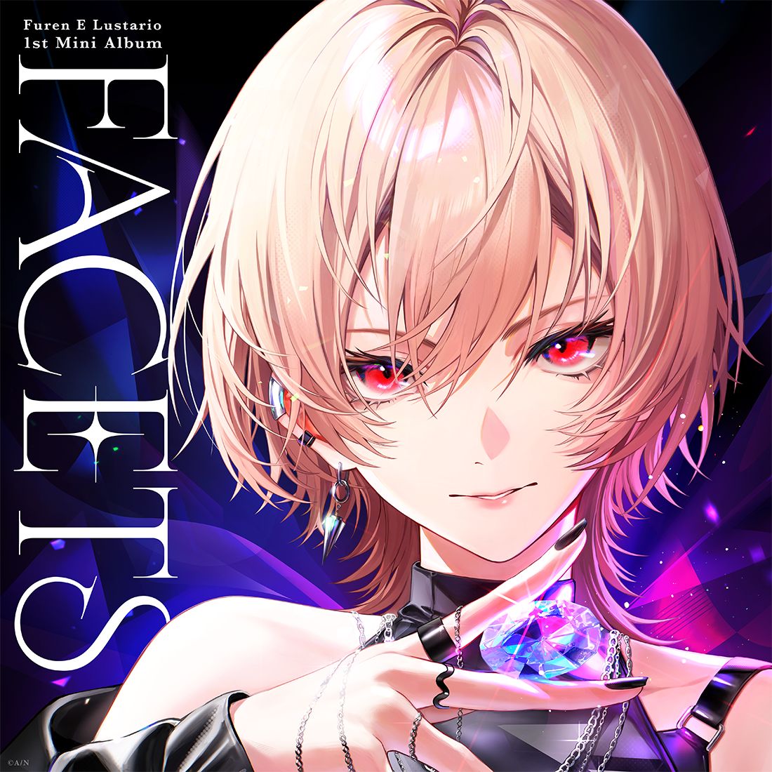 フレン・E・ルスタリオ、待望の1stミニアルバム！

VTuberグループ「にじさんじ」に所属するフレン・E・ルスタリオ待望の1stミニアルバム。全6曲収録。様々な角度から描かれる、彼女の魅力を詰め込んだ珠玉の1枚。
初回生産限定盤Aには封入特典として「レザーパスケース」を同梱。初回生産限定盤Bには、ボーナストラックとしてカバー楽曲2曲を収録。
さらに全形態共通封入特典(初回生産分のみ)として、1stソロライブ「フレン・E・ルスタリオ 1st LIVE “smilE” 〜帝国からハッピーをおとどけ〜」のチケット先行抽選シリアルコードを封入。
