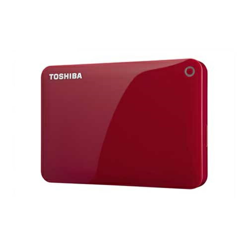 TOSHIBA ポータブルハードディスク CANVIO CONNECT（HD-PFシリーズ） 2TB レッド