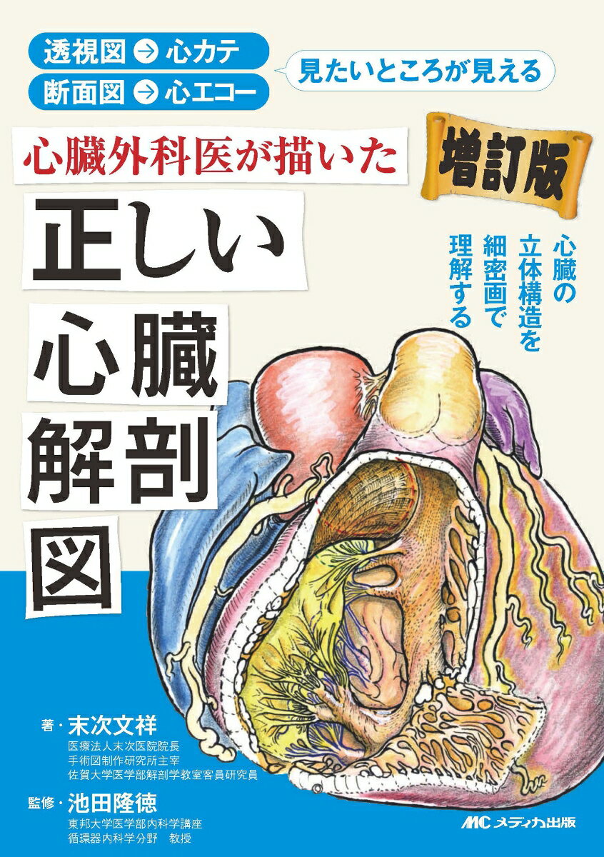 心臓外科医が描いた正しい心臓解剖図 増訂版 透視図→心カテ 断面図→心エコー 見たいところが見える [ 末次 文祥 ]