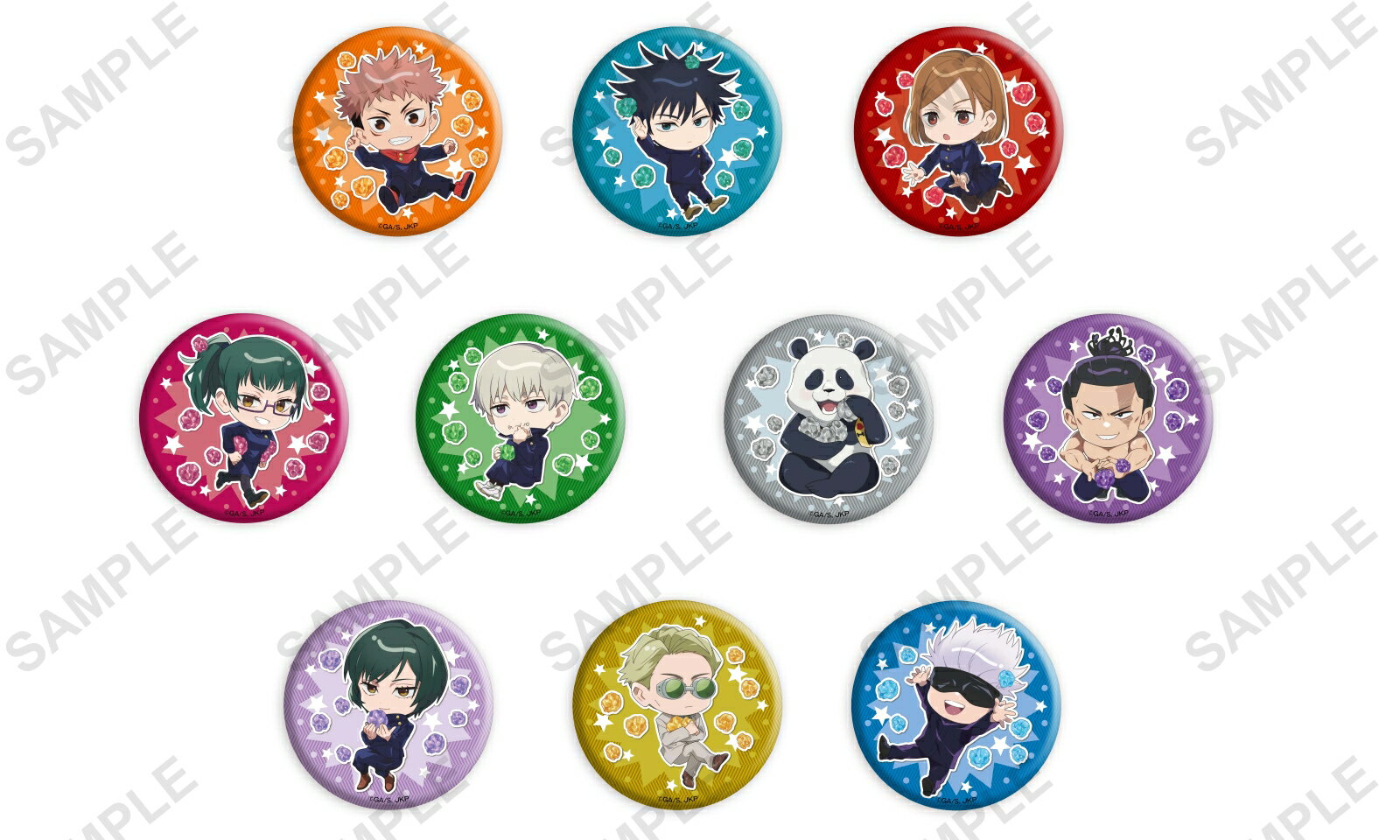 「呪術廻戦」缶バッジ+75 ポップコーンver.【グッズ】