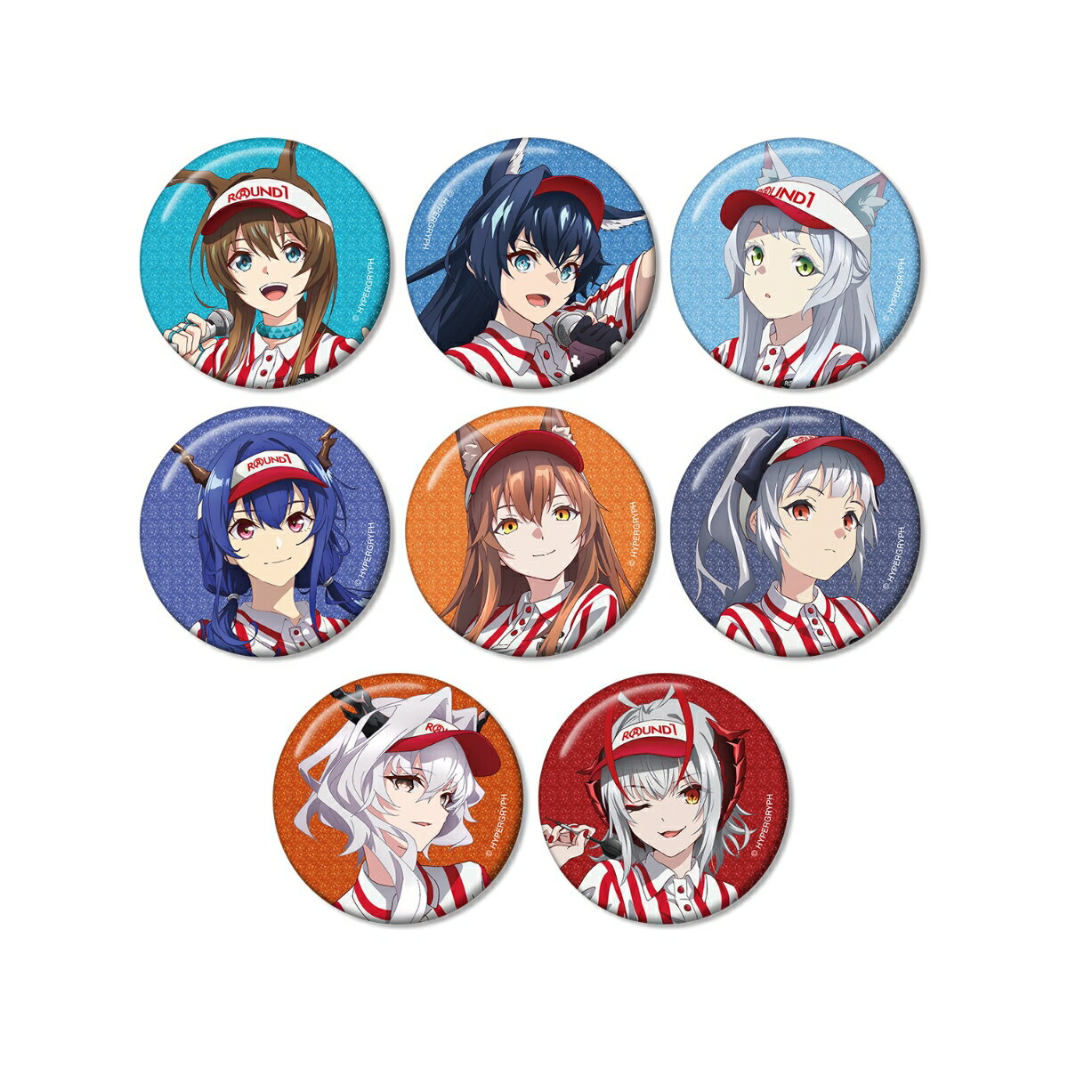 アークナイツ【焔燼曙明/RISE FROM EMBER】描き下ろし アクティビティスタッフver. トレーディンググリッター缶バッジ(BOX＝8個)