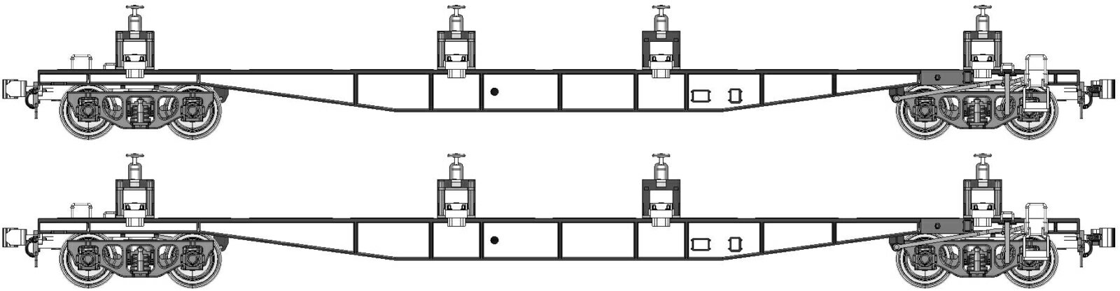 チキ5500ロングレール積載具付増結2両セット・チキ塗装：黒 【TW-CK5500B】 (鉄道模型  ...