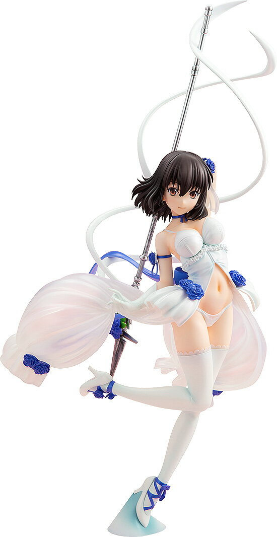 ウェディングドレスをイメージした水着姿の雪菜のフィギュアが登場！
人気アニメ『ストライク・ザ・ブラッド』、姫柊雪菜のフィギュアが登場！
フィギュア用の描き下ろしイラストをモチーフに、常夏のビーチで純白の衣装に身を包んだ雪菜の舞うような姿を立体化しました。
衣装はウェディングドレスをモチーフにした水着で、雪霞狼に付いているブーケなど細部にも遊び心が満載です。

※本商品は2021年に発売した姫柊雪菜 常夏のウェディングVer.の再製造品となります。
※掲載の写真は実際の商品とは多少異なる場合があります。
※商品の塗装は彩色工程が手作業になるため、商品個々に多少の差異があります。予めご了承ください。
※台座は試作品です。実際の商品とは異なる場合がございます。

【付属品】
専用台座付属【対象年齢】：【商品サイズ (cm)】(高さ）：33.3