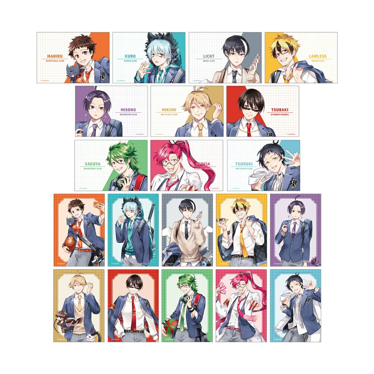 『SERVAMP-サーヴァンプー』田中ストライク先生 描き下ろし 学園風ver. トレーディングブロマイド(BOX＝20)
