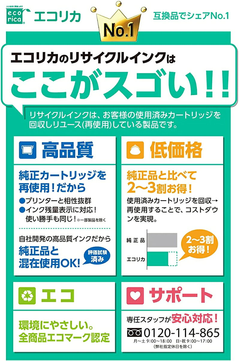 エコリカ キヤノン BCI-331XLBK対応リサイクルインク 染料ブラック ECI-C331XLB 残量表示対応 book-21056185 楽天ブックス サンプル画像3