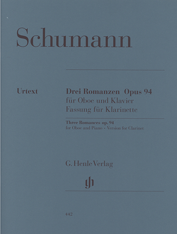 【輸入楽譜】シューマン, Robert: 3つのロマンス Op.94/原典版