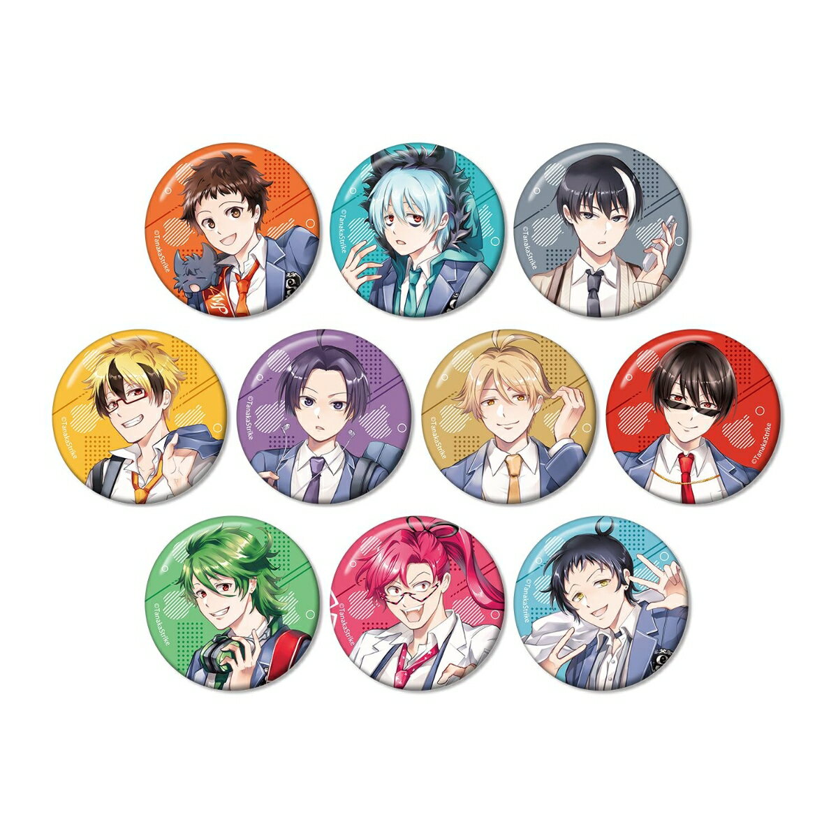 『SERVAMP-サーヴァンプー』田中ストライク先生 描き下ろし 学園風ver. トレーディング缶バッジ(BOX＝10)