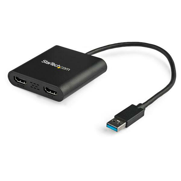 USB 3.0 - デュアルHDMI変換ディスプレイアダプタ 4K/30Hz対応