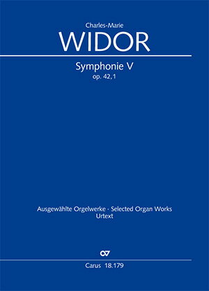 【輸入楽譜】ヴィドール, Charles-Marie: オルガン交響曲 第5番 ヘ長調 Op.42/1/原典版/Koch編