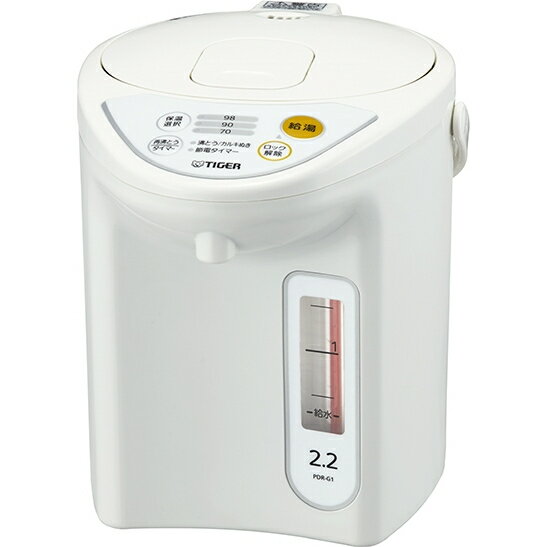 タイガー魔法瓶 マイコン電動ポット 2.2L ホワイト PDR-G221W