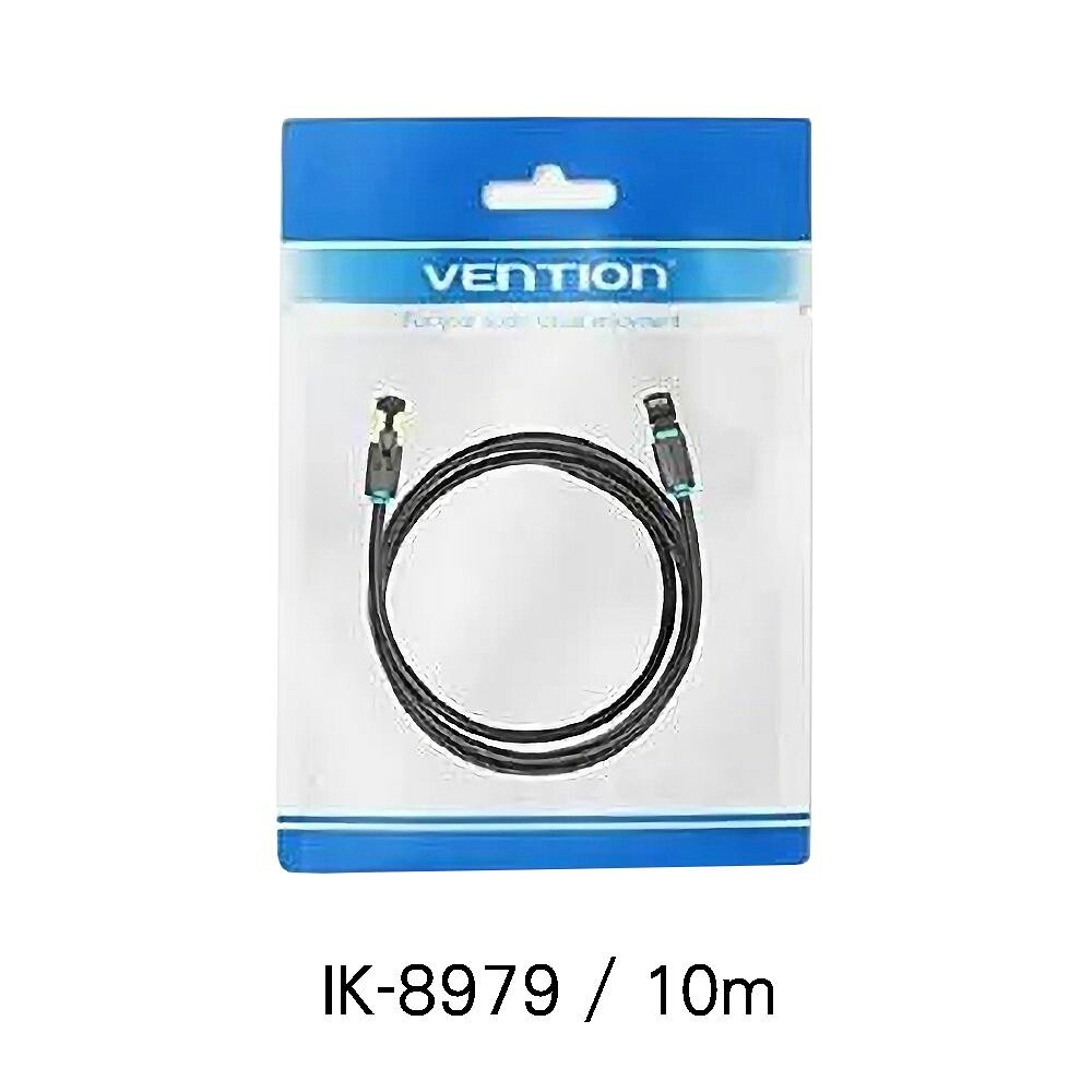 【Cat.8 Patch Cable】
・40Gbps 2000MHz
・28AWG無酸素銅コア
・SFTPシールド
・PVCジャケット

【最高のスピードでネットサーフィンが可能】
●Cat.8
伝送速度：40Gbps
周波数帯域幅：2000MHz
距離：30m
規格：SSTP

※上記は理論上の数値であり、
使用するデバイス（ルーター、スイッチ、インターネットプロバイダーなど）
によって影響を受ける場合があります。

【伝送速度40Gbps 周波数帯域幅2000MHz】
HDビデオストリーミング／安定したゲーム環境／高速ダウンロード

【無酸素銅コア】
4つのツイストペアが、外部からの電磁干渉を防ぎます。

【アルミホイル金属編みメッシュ】
SSTPの二重に覆われた層により、安定したネットワーク環境を実現

【Vention独自の特徴】
1先端部分の折れ曲がりに強い
2環境にやさしいPVCジャケット
3金メッキの銅製クリスタルヘッド
4金メッキの接続部 三叉チップ

【多彩な場面で様々なデバイスを使用可能】
●デバイス
デスクトップ、ノートPC、ルーター、スイッチ、TV、Smart box、プリンター等

●使用場面
・家庭／オフィス
・インターネットカフェ／コミュニティ
・スーパーマーケット／デパート
・KTV／クラブ
・ホテル
・学校／ビル

【様々な長さ】
最短：0.3m
最長：20m

※商品画像は、実物とお色が多少異なる場合がございます。