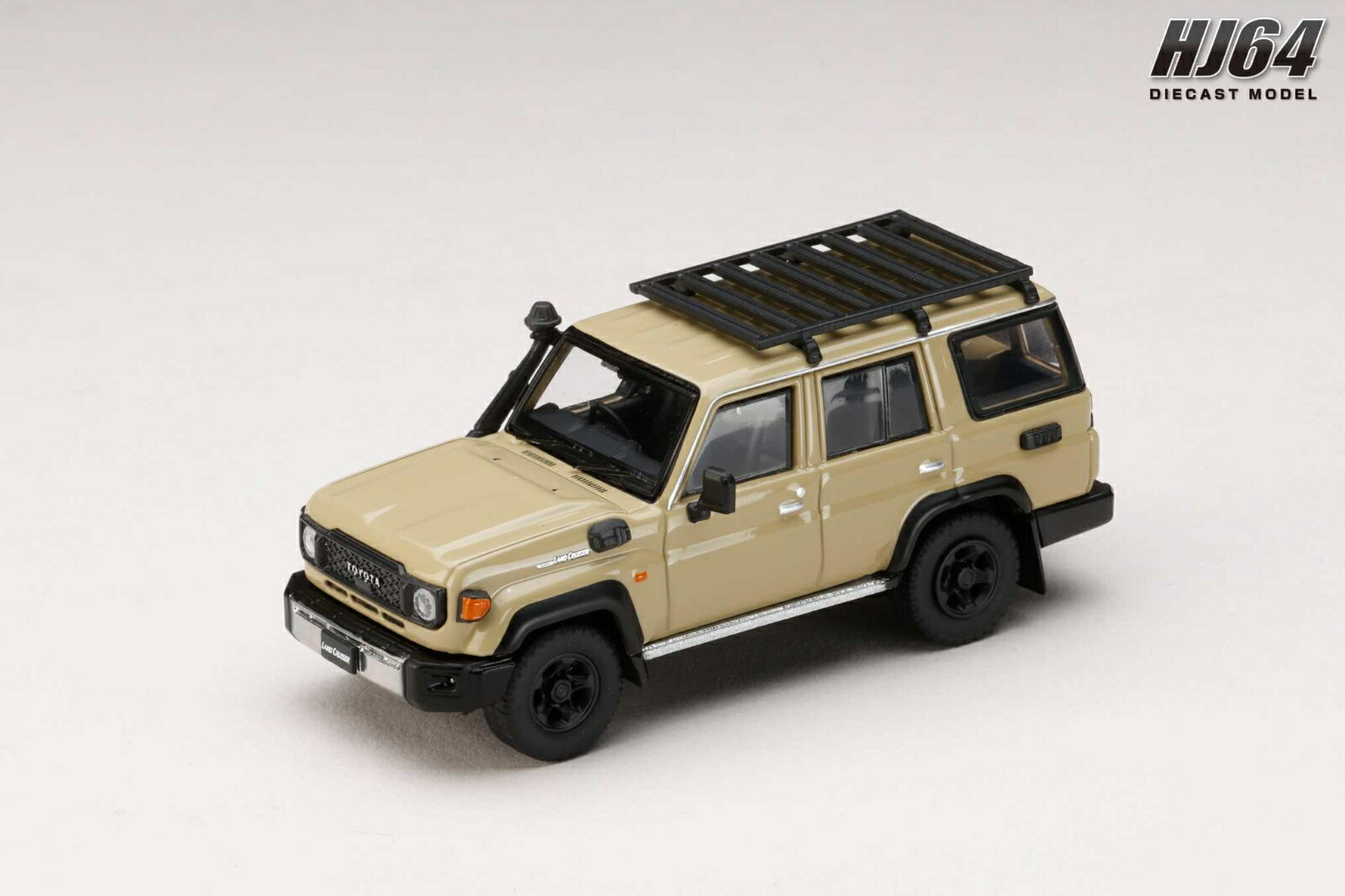 1/64 Toyota LANDCRUISER 70 (GDJ76W) 2023 カスタムバージョン ベージュ (ミニカー)