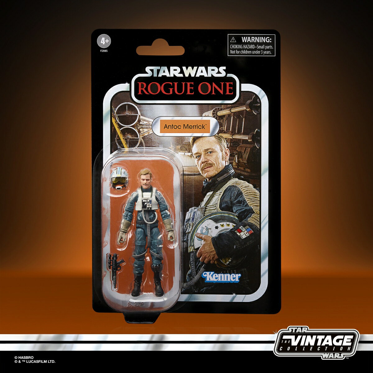 ハズブロ（Hasbro）STAR WARS スター・ウォーズ ヴィンテージコレクション アントック・メリック Xウイング・ファイター ローグ・ワン／スター・ウォーズ・ストーリー コレクション用 アクションフィギュア 対象年齢4才以上 F2885 正規品